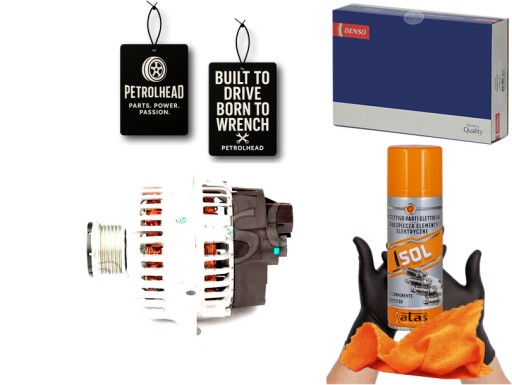 DENDAN1086#ECS-PCP+K - Генератор (14в 120а) alfa romeo mito citroen nemo #petrolhead pro+ kit4