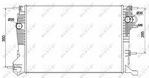 53136 - РАДИАТОР RENAULT MEGANE 09- DCI