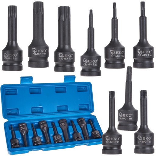 НАБІР ГАЙКОВИЙ УДАРНИХ TORX T20-T70 9 шт