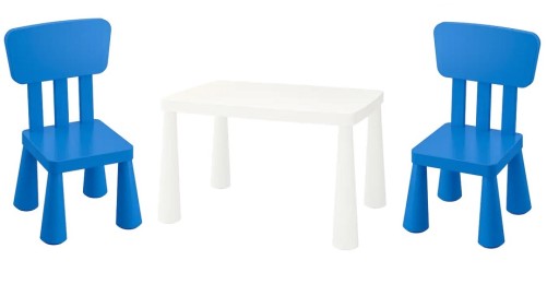 IKEA MAMMUT СТІЛ І СТІЛЬЦІ ДИТЯЧИЙ НАБІР N