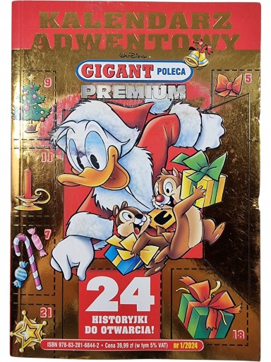 Zdjęcie egzemplarza: Kalendarz Adwentowy / Gigant Poleca Premium Kaczor Donald Komiks nr 1/2024