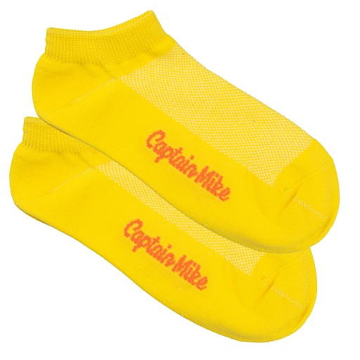 Ponožky športové členkové ponožky Captain Mike žlté 35-38