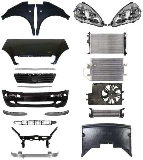 3309 - Ремінь на капот Mercedes Benz A-Class W168 01-04