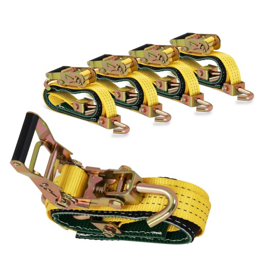 Транспортувальні ремені з натягувачем 4 шт. 2,5 м / 38 мм