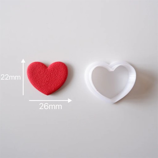 Heart Shaped Polymer Clay Cutters