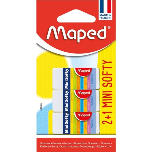 Ластик Cute Maped Multicolor 3 шт.
