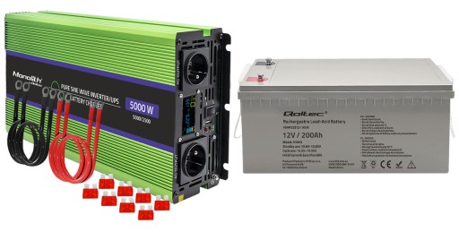 ПРЕОБРАЗОВАТЕЛЬ НАПРЯЖЕНИЯ QOLTEC 12В-230В С ФУНКЦИЕЙ ИБП 2500/5000ВТ СИНУС 200Ач