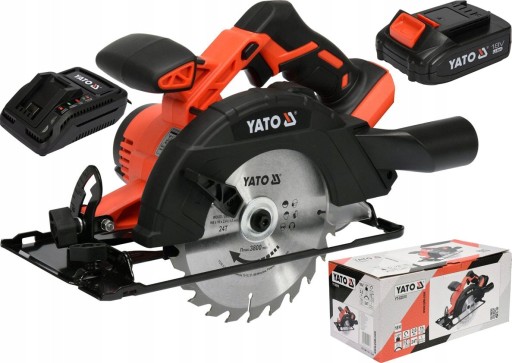 АККУМУЛЯТОРНАЯ ЦИРКУЛЯРНАЯ ПИЛА YATO 165MM 2AH