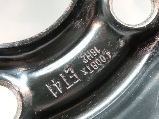 wheel spare R16 5X110 ET41 OC65MM 4.00BTX16H2 OPEL