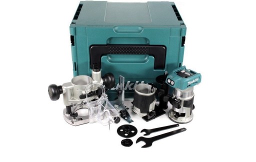 КРОМКОФРЕЗЕРНА МАШИНА MAKITA DRT50ZJX2 ОДНОРУЧНА 18В НАБІР В ЧОХАЛІ