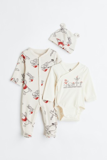 NOWY 3-ELEM. KOMPLET KUBUŚ PUCHATEK H&M 68