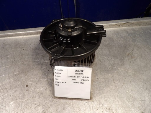 VENTILATEUR DE CHAUFFAGE TOYOTA COROLLA E11 194000-0522
