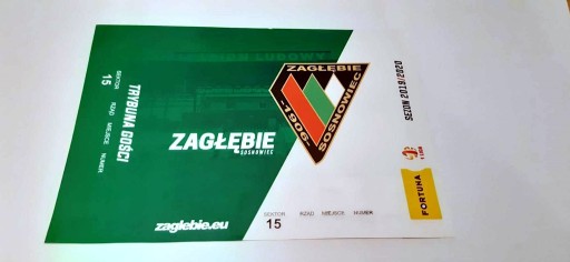 bilet ZAGŁĘBIE Sosnowiec 2019/20 (Stomil, Jastrzębie, Warta)