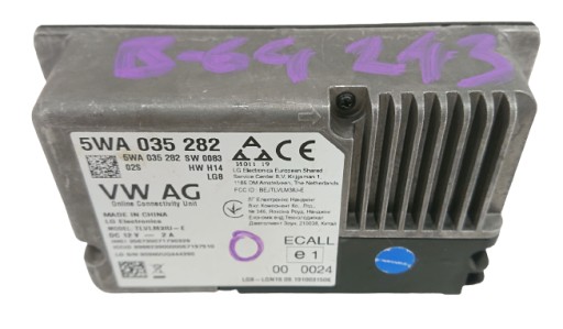 5wa035282 - Модуль онлайн-сервісів vw skoda seat