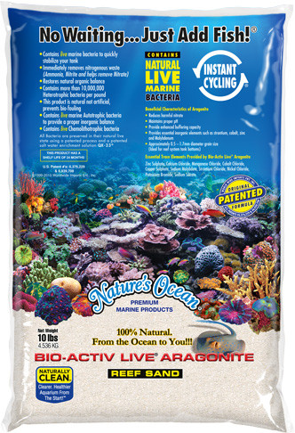 Nature&quot;s Ocean Bio-Activ Live Natural White Sand 9,07kg