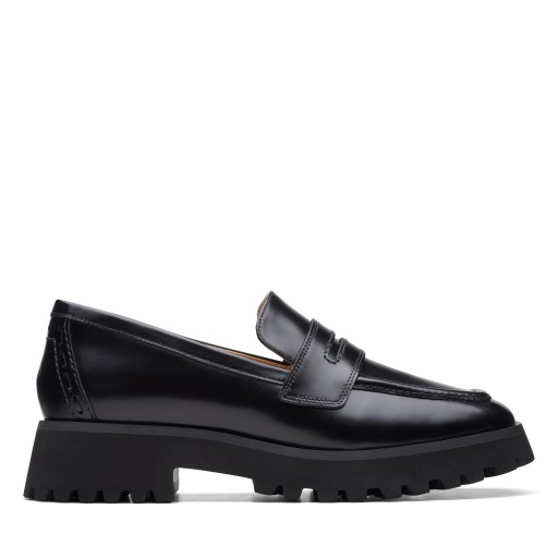 Loafersy Clarks Stayso Rise skórzane czarne 41.5