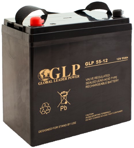 Аккумулятор agm аккумулятор glp 55ah 12v glp55-12 55 коляски электромобили