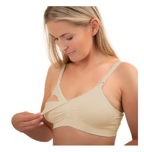 Безшовний бюстгальтер для годування Babyono 765958, коричневий, розмір 80C