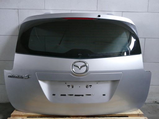 MAZDA 5 trunk door boot rear part SREBRNA 22V 07r