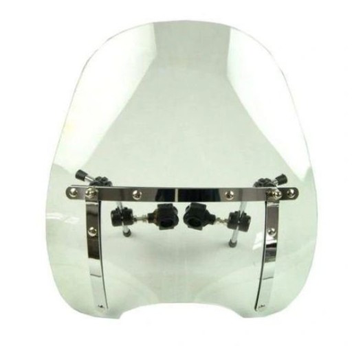 МОТОЦИКЛ ЛОБОВЕ СКЛО ОБТІЧНИК CUSTOM CHOPER ХРОМ МАЛЕНЬКИЙ