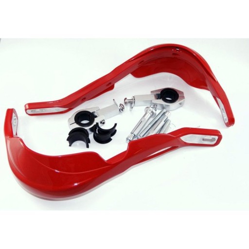 AW52553 - Кожухи алюминиевые HANDBARY LEOSHI czerowne MX cross