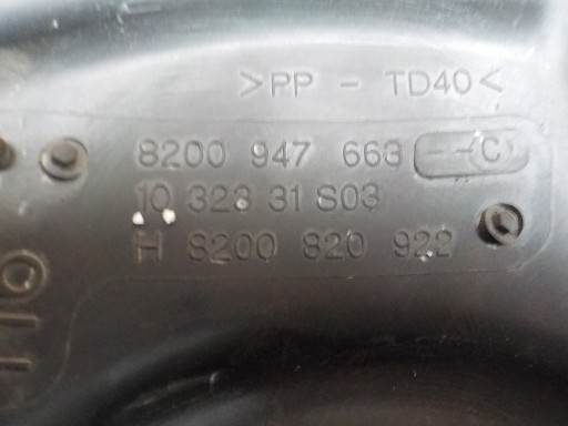 Gehäuse filter luft renault scenic III 1,5 dci 8200947663