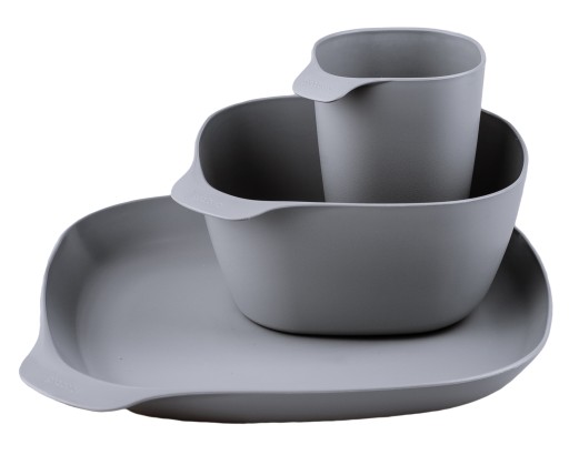 Набір практичного пластикового посуду