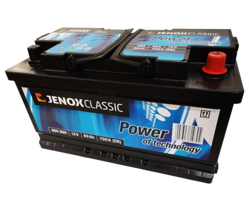 Аккумулятор Jenox Classic 12V 80Ah 700A P+ 080660
