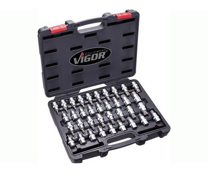 НАБІР ГНІЗД TORX/MBUS/SPLINE/RIBE 1/2 36 VIGOR