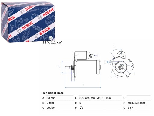 0 986 - Стартер seat arosa cordoba cordoba vario ibiza ii inca vw caddy ii