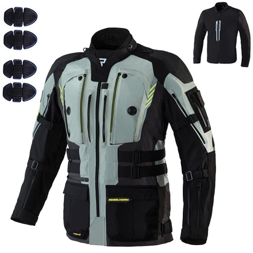 МУЖСКАЯ ТЕКСТИЛЬНАЯ ВОДОНЕПРОНИЦАЕМАЯ МОТОЦИКЛНАЯ КУРТКА