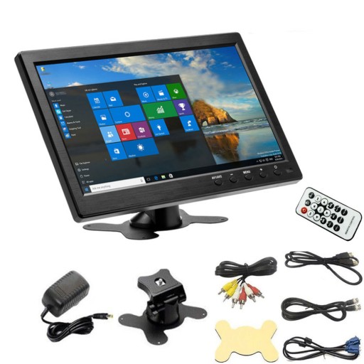 10,1-дюймовый ЖК-монитор Mini TV + HDMI BNC AV VGA