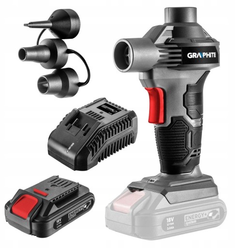 НАСОС АКУМУЛЯТОРНИЙ ENERGY+ 18V GRAPHITE + 2Ah