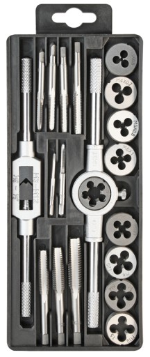 НАБОР МАТРИЦ И МЕТНИКОВ М3-М12 20 ДЕТАЛЕЙ (1 КОМПЛЕКТ)