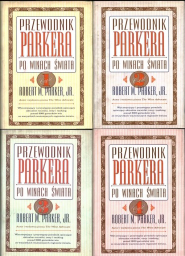 PRZEWODNIK PARKERA PO WINACH ŚWIATA T. 1-4 KOMPLET - ROBERT M. PARKER