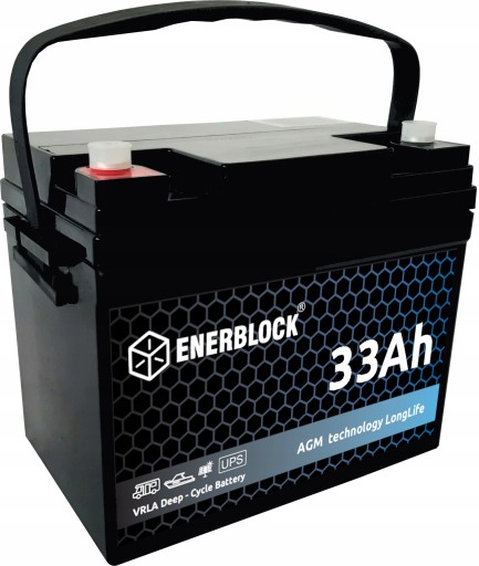 JDM12-33 - Акумулятор AGM 12V 33AH Enerblock Partner Krk