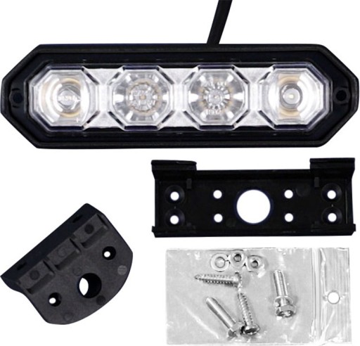 LDO2260 - СТРОБОСКОП ПРЕДУПРЕЖДЕНИЕ ЛАМПА 4 ВСПЫШКИ СИНИЙ