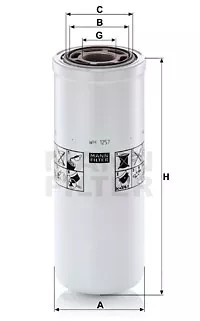 Mann-Filter WH 1257 фильтр, рабочая сантехника