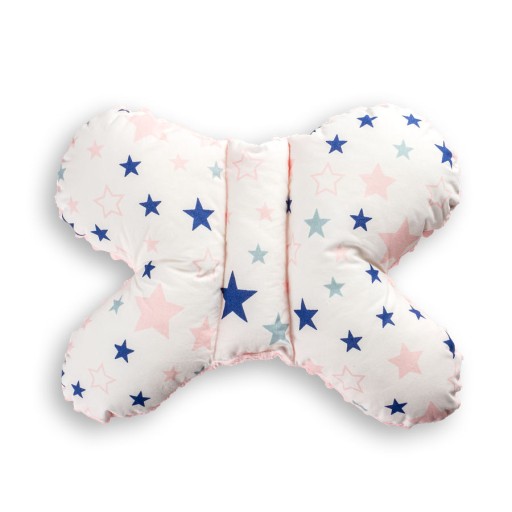 Протиударна подушка Lobli метелик, відтінки рожевого