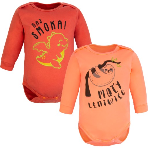 Бавовняне боді з довгим рукавом CiuchCiuch розмір 92 застібається на кнопку