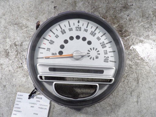 Mini Cooper II OROLOGIO, quadro strumenti TACHIMETRO contagiri 1,6B 9125926 BM-503-001 RG/23735/200