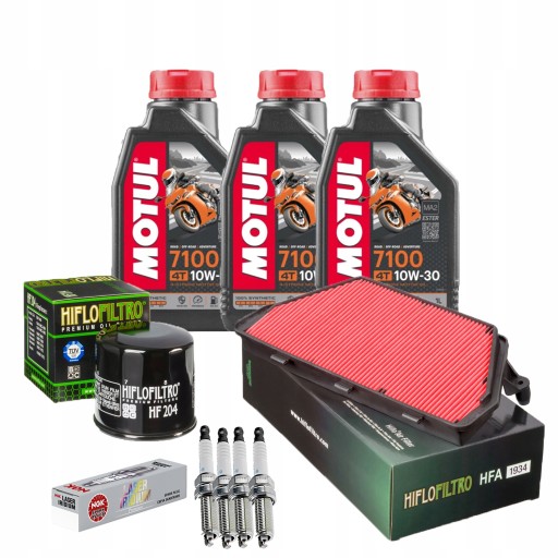 Масло Motul 7100 HONDA CBR 1000 SC77 Фильтр Свечи зажигания