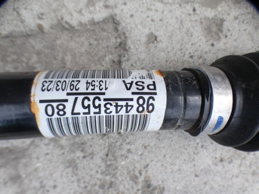 PEUGEOT E-RIFTER semi-axis front right 9844355780