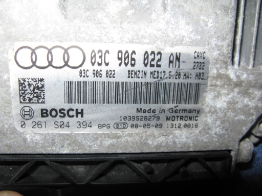 počítač AUDI A3 8P 1.4 TFSI