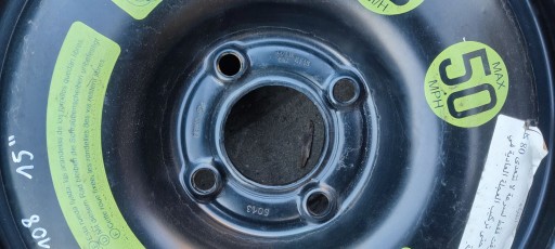 kolo dojezdové dojazdovka Peugeot 207 208 Citroen C3 II 4x108 3,5Jx15H2