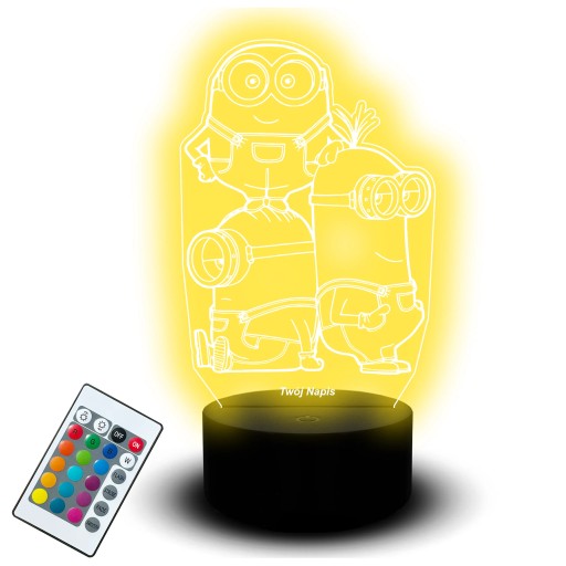 Lampka Nocna Led na Biurko Minonek Minionki Bajka Dla Dziecka Dzieci