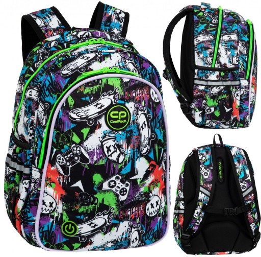 Шкільний багатокамерний рюкзак CoolPack, різнокольоровий, 18 років