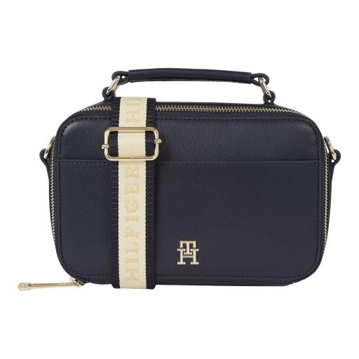 tommy hilfiger> DÁMSKA KABELKA ICONIC TOMMY CAMERA BAG TMAVO MODRÁ