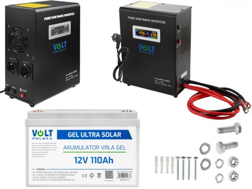 Аккумулятор vol польша 12 v 110 ah + источник бесперебойного питания vol польша 1000va 700w tower avr sinuspro 2 розетки
