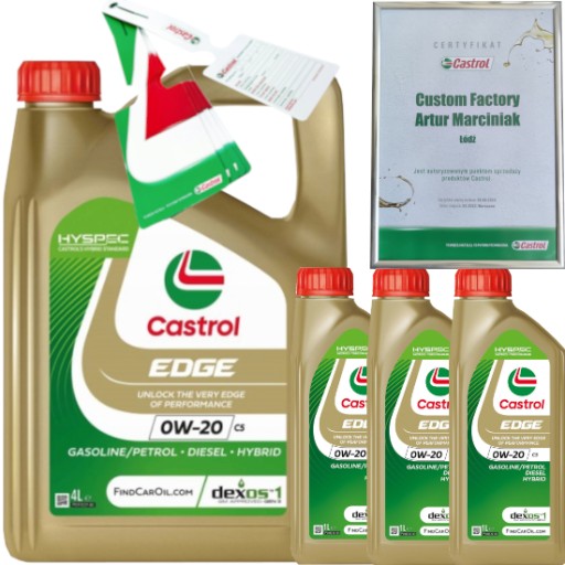 CASTROL EDGE 0W20 C5 7L DEXOS1 GEN 3 MB 229.71 STJLR.03.5006 + ПІДВІСКА